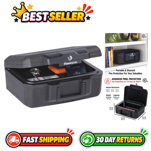 Fireproof money safe with - safe, key